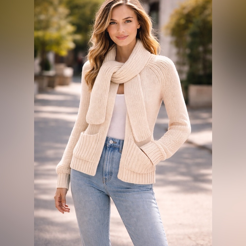 Theory XS Tie-Front Wool Cashmere Cardigan
Sweater